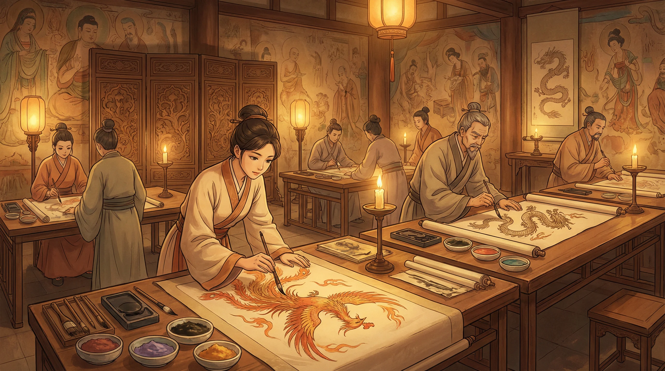 画师入驻 - 再深点灬舒服灬太大了动 国风动漫画师